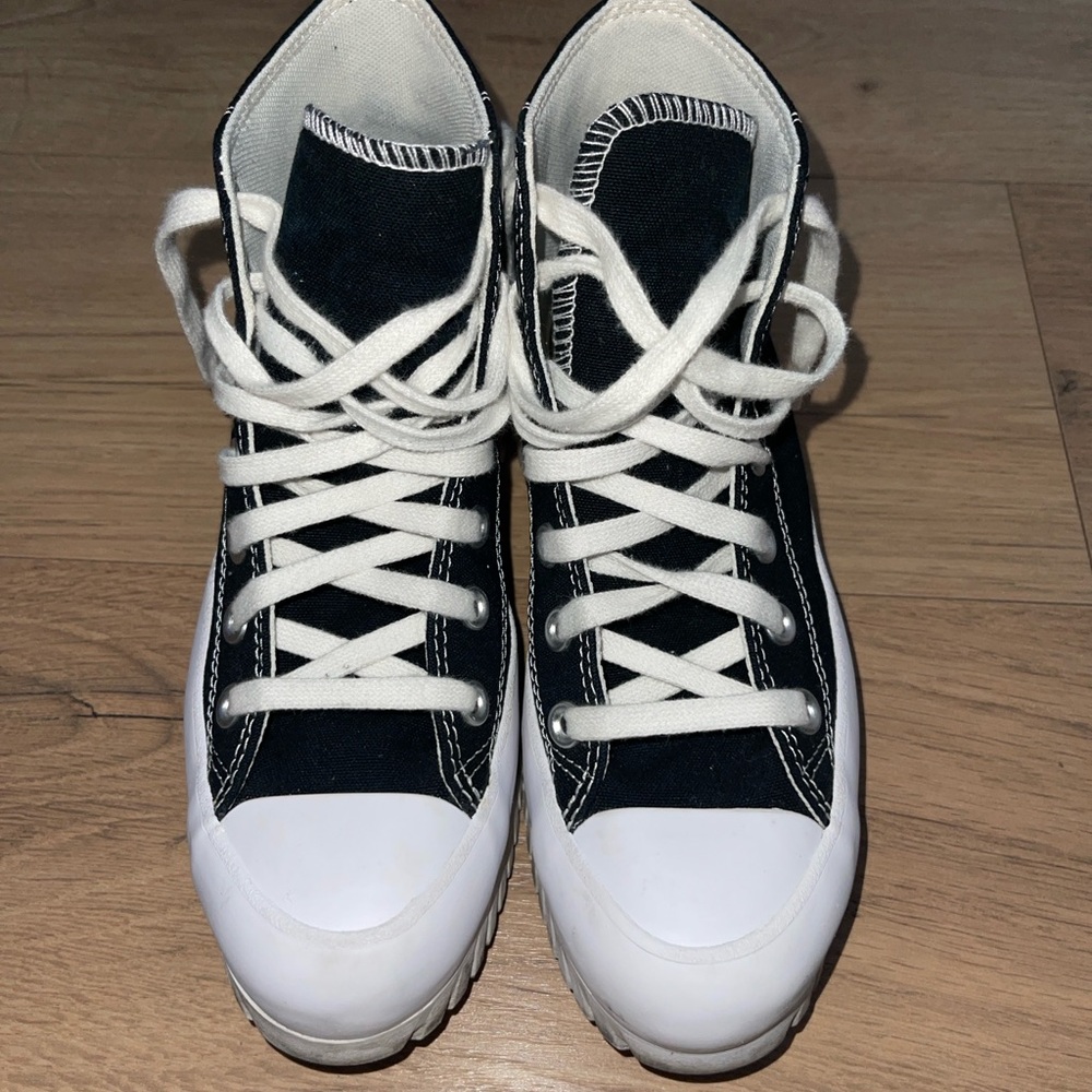 Men’s Converse Black and White High-Top Sneakers